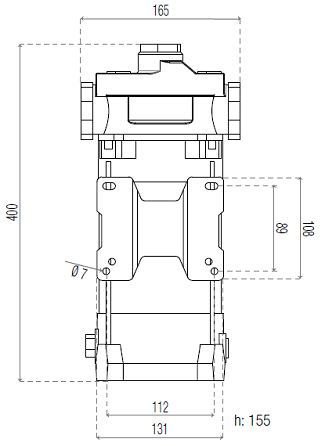 ESPASA AG-900 12V DC EEx Heavy Duty Fuel Transfer DIMS